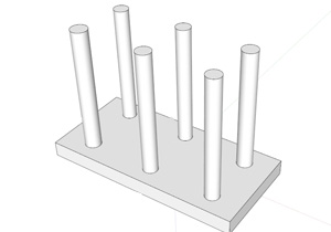 Закладная деталь тип «столик» с шестью параллельными анкерами